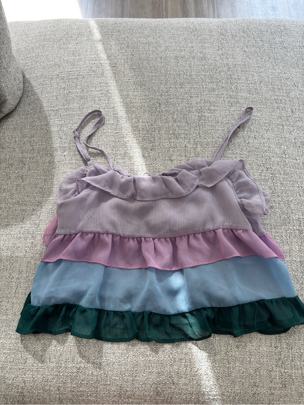 vestique Lavender Ruffled Blouse